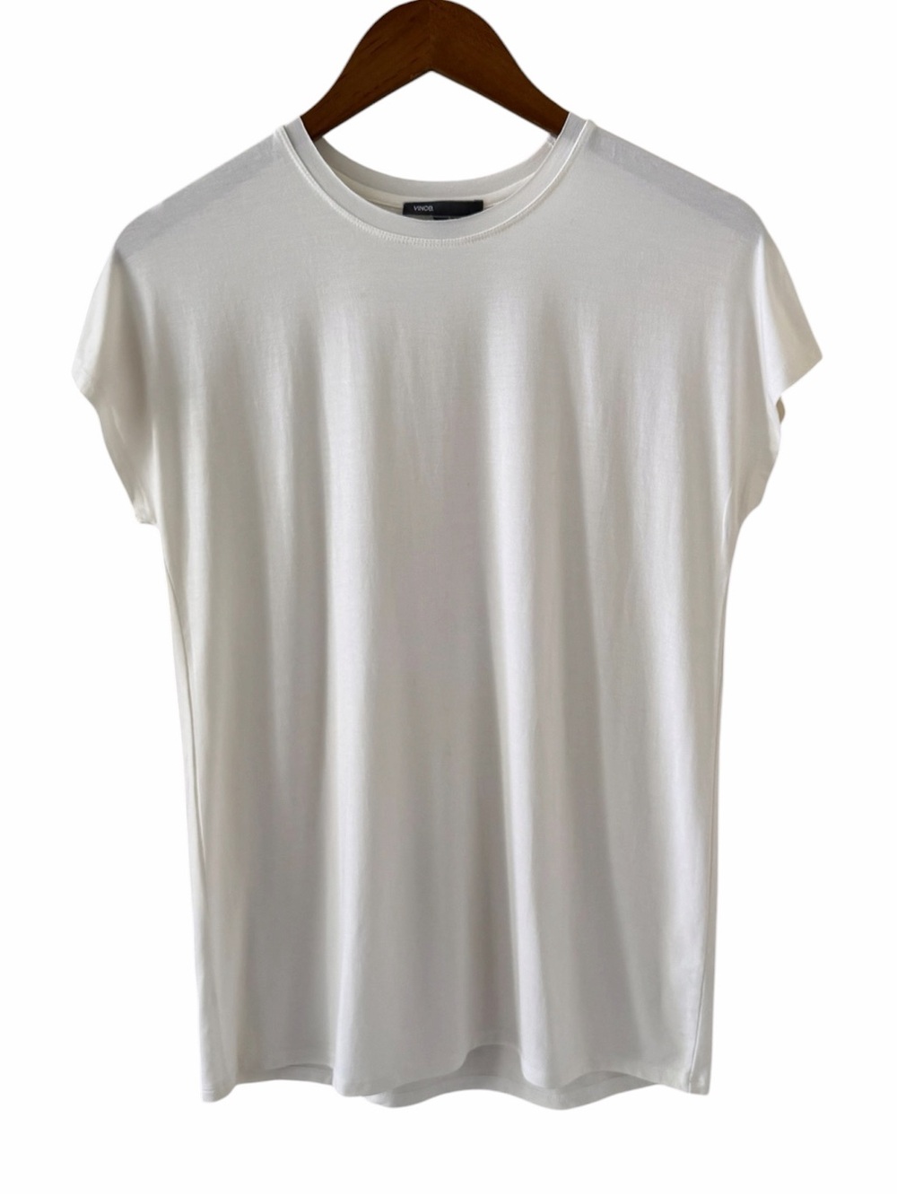 Vince Ivory Crewneck Short Sleeve T-Shirt Size Medium